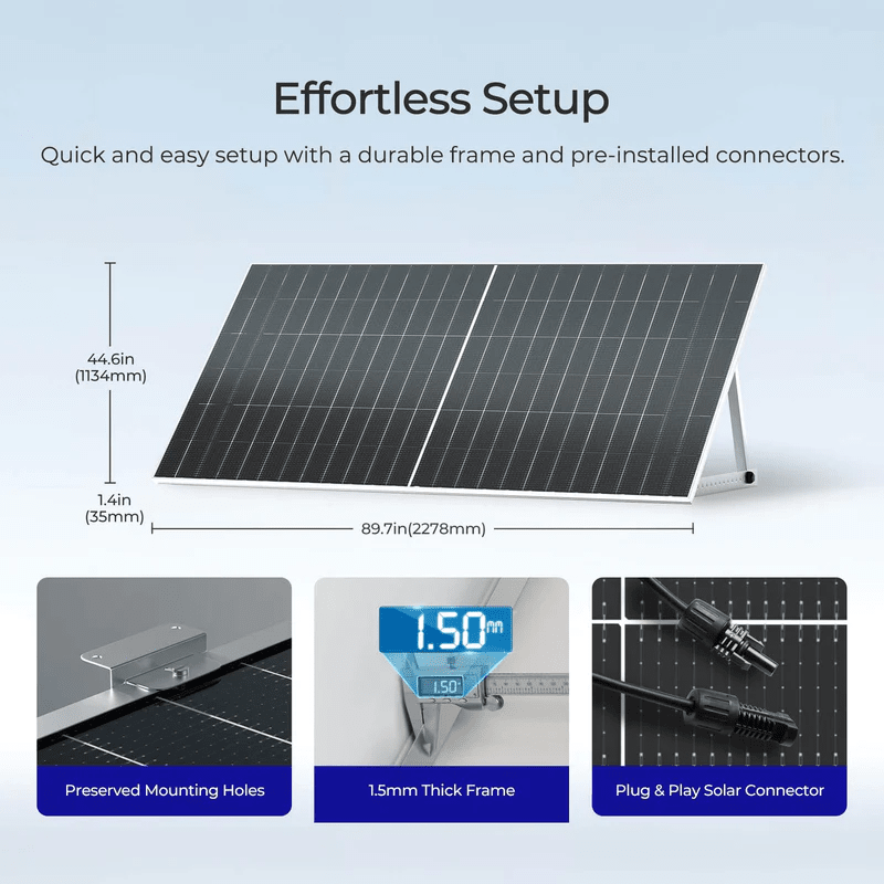 Renogy 590W Bifacial N-Type Solar Panel | Monocrystalline | Up to 130% Yield | 2-Pack | 25-Year Warranty - ShopSolar: Complete Solar Kits + Lifetime Customer Support