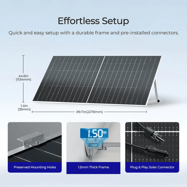 Renogy 590W Bifacial N-Type Solar Panel | Monocrystalline | Up to 130% Yield | 2-Pack | 25-Year Warranty - ShopSolar.com