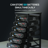 Eco-Worthy 6-Layer 19-Inch Rack for Server Rack Batteries | Holds Up to 6 x 3U Batteries | Heavy-Duty Steel | Easy Assembly - ShopSolar: Complete Solar Kits + Lifetime Customer Support