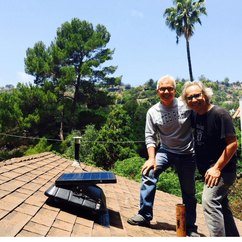 Sunrise Solar Attic Fan - Tilting Panel | 45W | Adjustable Solar Panel | Flat or Curb Base Options | 25-Year Warranty - ShopSolar: Complete Solar Kits + Lifetime Customer Support