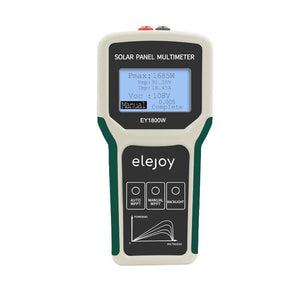 Elejoy 1800W MPPT Solar Panel Multimeter & Watt Meter | Portable PV Performance Tester | No Battery Required | Includes MC-4 & Alligator Clips