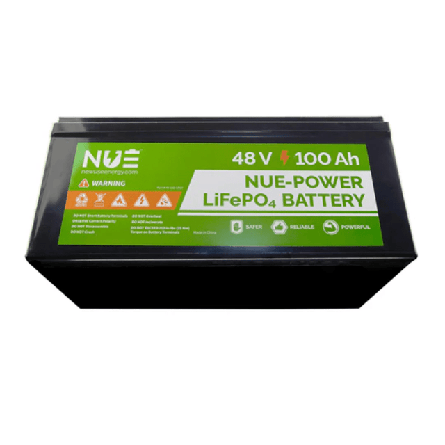 NUEPower 48V 100Ah LiFePO4 Battery | 5,120Wh | Rugged 8D Case | Bluetooth + Optional Heating | 5-Year Warranty - ShopSolar: Complete Solar Kits + Lifetime Customer Support