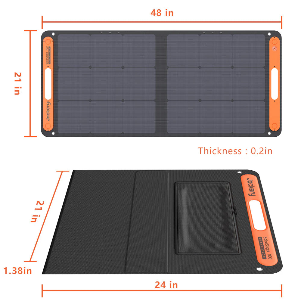 Jackery SolarSaga 100W Solar Panel - ShopSolar: Complete Solar Jackery SolarSaga 100W Solar Panel - ShopSolar: Complete Solar
