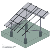 Tamarack Ground Mount Kit | 3 or 4 Modules/Column | 170 MPH Wind, 70 psf Snow | UL 2703 | UPS Shippable - ShopSolar: Complete Solar Kits + Lifetime Customer Support