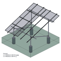 Tamarack Ground Mount Kit | 3 or 4 Modules/Column | 170 MPH Wind, 70 psf Snow | UL 2703 | UPS Shippable - ShopSolar: Complete Solar Kits + Lifetime Customer Support