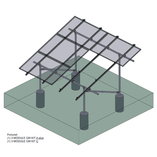 Tamarack Ground Mount Kit | 3 or 4 Modules/Column | 170 MPH Wind, 70 psf Snow | UL 2703 | UPS Shippable - ShopSolar: Complete Solar Kits + Lifetime Customer Support