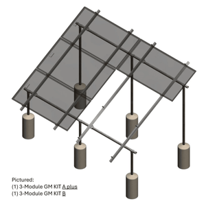 Tamarack Ground Mount Kit | 3 or 4 Modules/Column | 170 MPH Wind, 70 psf Snow | UL 2703 | UPS Shippable - ShopSolar: Complete Solar Kits + Lifetime Customer Support