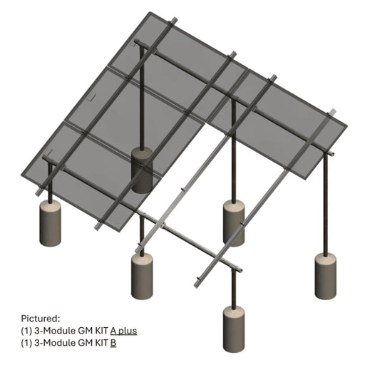 Tamarack Ground Mount Kit | 3 or 4 Modules/Column | 170 MPH Wind, 70 psf Snow | UL 2703 | UPS Shippable - ShopSolar: Complete Solar Kits + Lifetime Customer Support