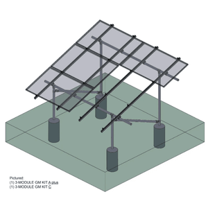 Tamarack Ground Mount Kit | 3 or 4 Modules/Column | 170 MPH Wind, 70 psf Snow | UL 2703 | UPS Shippable - ShopSolar: Complete Solar Kits + Lifetime Customer Support