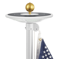 Solar Flag Pole Light 120X0.2 Watt 800 Lumens 6000K | 1 Year Warranty - ShopSolar.com