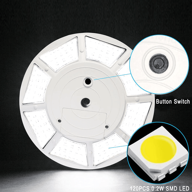 Solar Flag Pole Light 120X0.2 Watt 800 Lumens 6000K | 1 Year Warranty - ShopSolar.com