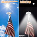 Solar Flag Pole Light 120X0.2 Watt 800 Lumens 6000K | 1 Year Warranty - ShopSolar.com