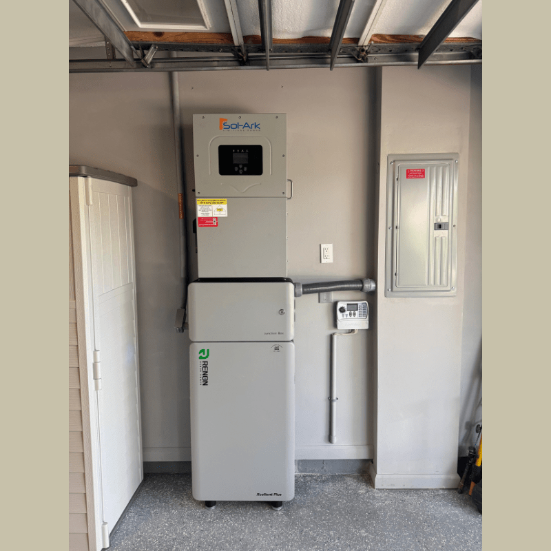 RENON XC PLUS - 16kWh LiFePO4 Wall-Mounted Battery | Expandable to 31 Units | Built-In BMS + Heater Film + Junction Box | -4°F to 122°F | 10-Year Warranty - ShopSolar: Complete Solar Kits + Lifetime Customer Support