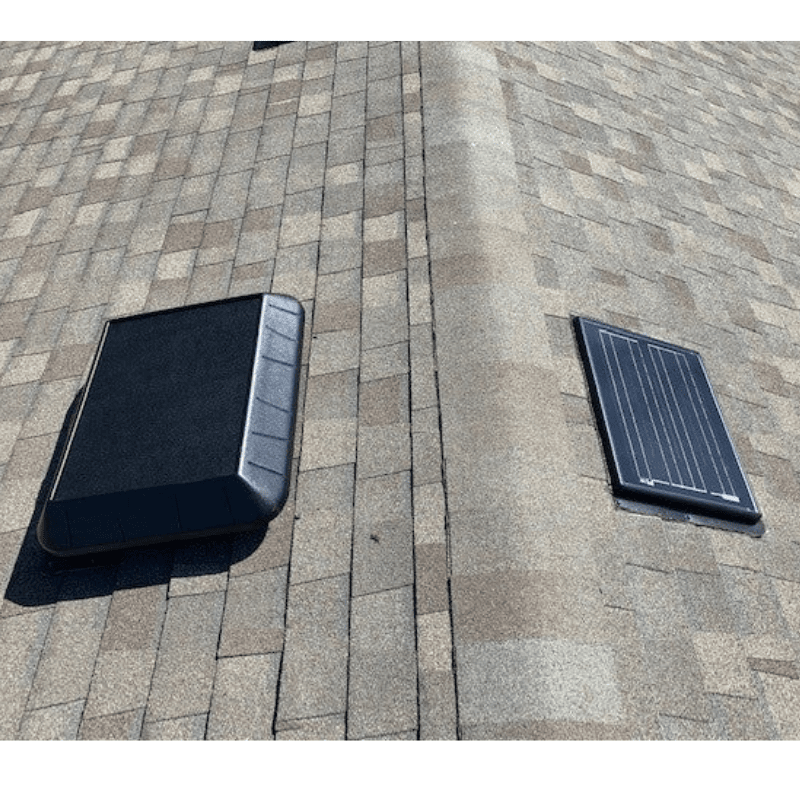 SunRise Solar Attic Fan - Remote Panel | 30W or 45W | Flat or Curb Base | Cools Up to 2,800 Sq Ft | Made in USA | 25-Year Warranty - ShopSolar: Complete Solar Kits + Lifetime Customer Support