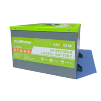 NUEPower 48V 52Ah Metal Case LiFePO4 Battery + Smart Charger Kit | 2,560Wh | IP65 | Bluetooth + LCD + GPS | 5-Year Warranty - ShopSolar: Complete Solar Kits + Lifetime Customer Support