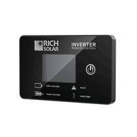 Rich Solar Inverter Remote Control | LCD Display | Nova Pure, Switch & Supercharger Compatible | Flush Mount | Wired Control - ShopSolar.com