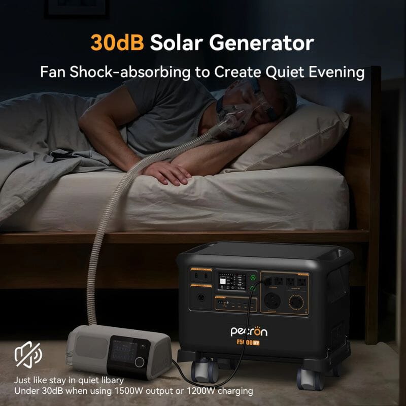 PECRON F5000 LFP Portable Power Station | 5,120Wh | 7,200W | Dual MPPT | 120V/240V Output | 5-Year Warranty