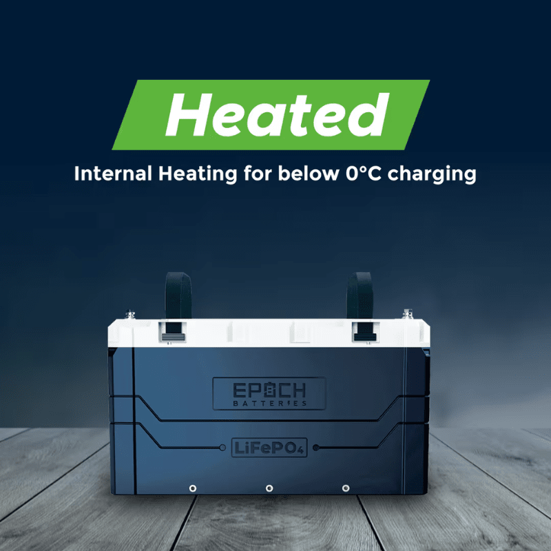 Epoch 12V 460Ah LiFePO4 Battery | IP67 Waterproof | Bluetooth Monitoring + Heating | 10-Year Warranty - ShopSolar: Complete Solar Kits + Lifetime Customer Support