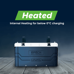 Epoch 12V 460Ah LiFePO4 Battery | IP67 Waterproof | Bluetooth Monitoring + Heating | 10-Year Warranty - ShopSolar: Complete Solar Kits + Lifetime Customer Support