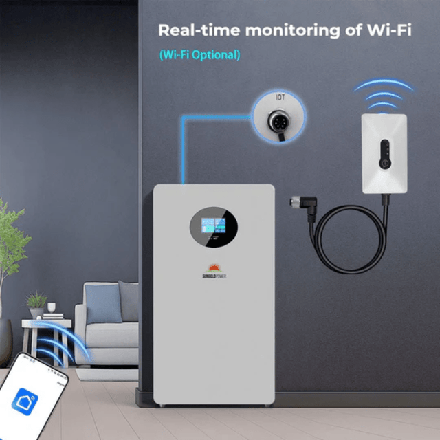 SunGold Power Powerwall X 51.2V 200Ah LiFePO4 Battery | 10.24kWh Solar Energy Storage with Touchscreen & BMS | 10-year Warranty - ShopSolar.com