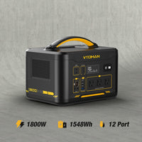 VTOMAN Jump 1800 Portable Power Station 1548Wh / 1800W Solar Generator | 2-Year Warranty - ShopSolar.com