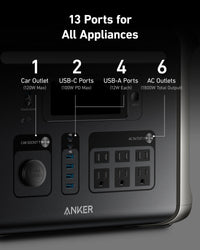 Anker SOLIX F1500 1536Wh / 1800W Portable Power Station + Choose Your Custom Bundle | Complete Solar Kit - ShopSolar.com