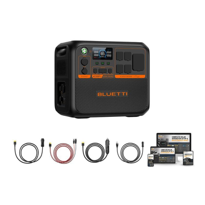 Bluetti AC200PL - 2,400W / 2,304Wh Portable Power Station + Choose Your Custom Your Custom Bundle | Complete Solar Generator Kit - ShopSolar.com