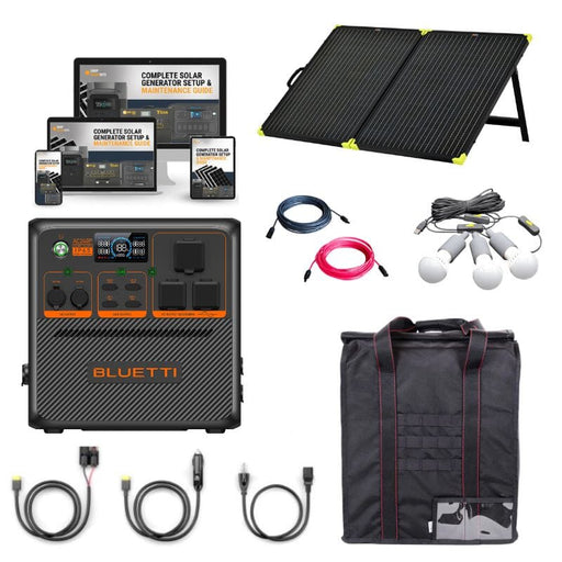 BLUETTI AC240P 2400W / 1536Wh Portable Power Station + Choose Your Custom Bundle Option | Complete Solar Generator Kit | 6-Year Warranty - ShopSolar.com
