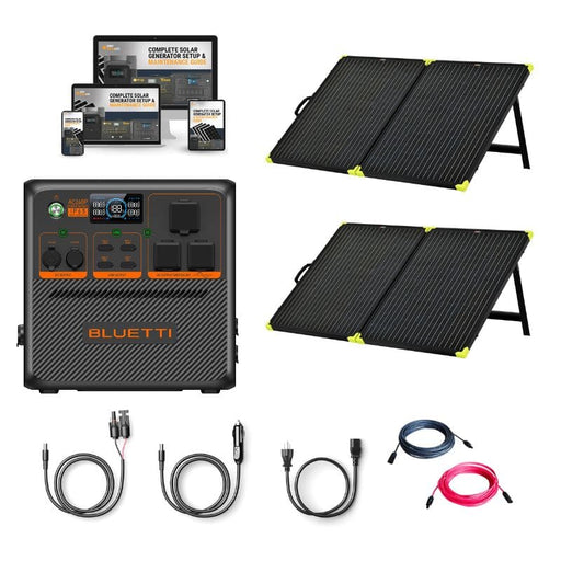 BLUETTI AC240P 2400W / 1536Wh Portable Power Station + Choose Your Custom Bundle Option | Complete Solar Generator Kit | 6-Year Warranty - ShopSolar.com