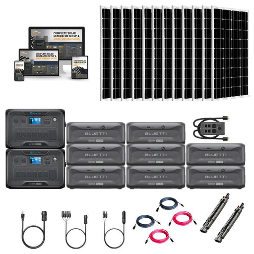 Bluetti AC300 3,072Wh/ 3,000W Solar Kits - Portable Power Station + Choose Your Custom Bundle | Complete Solar Generator Kit