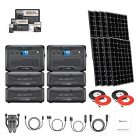 Bluetti AC500 5,000W / 3,072Wh to 18,432Wh Portable Power Station Solar Kits + Choose Your Custom Bundle | Complete Solar Kit