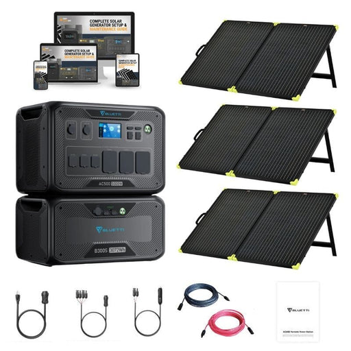 Bluetti AC500 Portable Power Station Solar Kits + Choose Your Custom Bundle | Complete Solar 