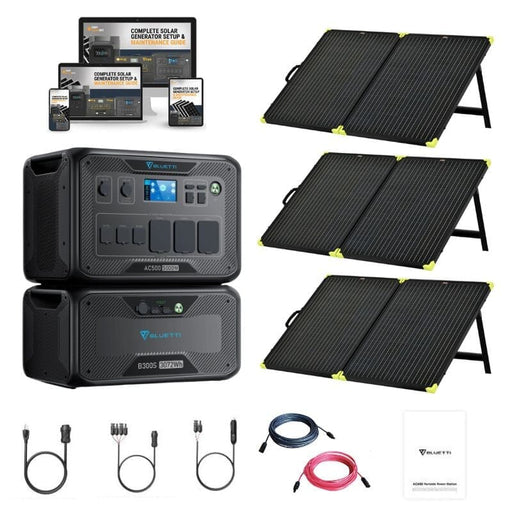 Bluetti AC500 5,000W / 3,072Wh to 18,432Wh Portable Power Station Solar Kits + Choose Your Custom Bundle | Complete Solar Kit - ShopSolar.com