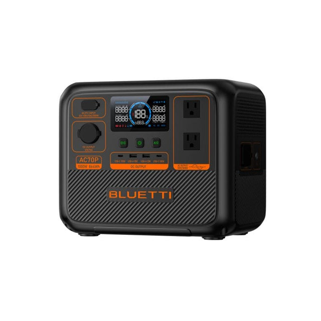 Bluetti AC70P 1000W / 864Wh Portable Power Station + Choose Your Custom Bundle | Solar Generator Kit - ShopSolar.com