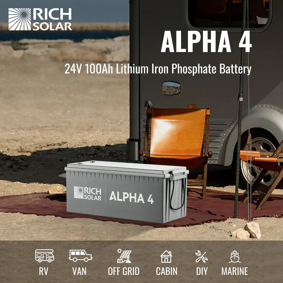 1.6kW Off-Grid Solar Kit - Dual Rich Solar 3K Inverters - 5-7kWh Lithium Battery [CORE MAX]