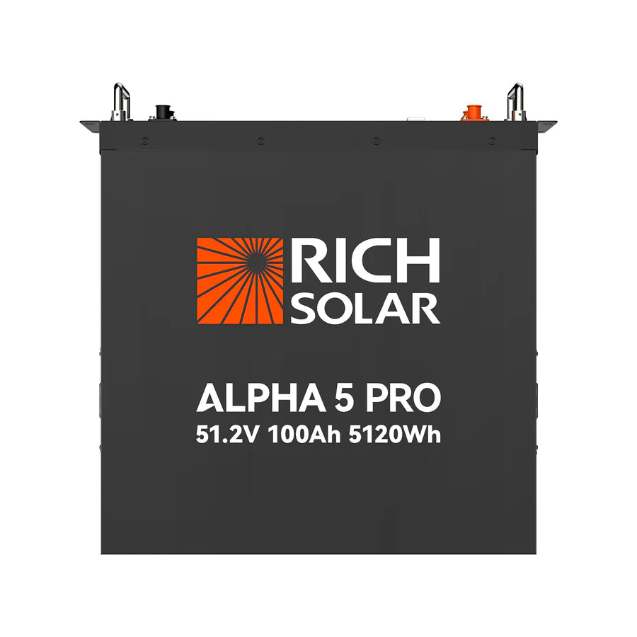 Rich Solar Server Rack Battery [Alpha 5] | Lithium Iron Phosphate Battery | 5,000Watt-hours | 10-Year Warranty - ShopSolar.com