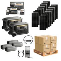 Dual F3000 Backup MAX Kit [16 x 200W Solar Panels | 4 x Expansion Batteries]