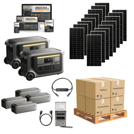 Anker SOLIX F3000 Dual Kits | 4,096Wh - 6,144Wh | 2 x 2,000W AC Output | Stackable, Expandable & Portable Backup Power | 5-Year Warranty