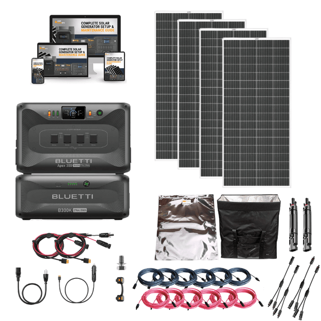 BLUETTI [APEX 300] Modular Power Station | 3,840W / 2,765Wh | 120V/240V Dual Voltage | 5-Year Warranty | Choose Your Bundle - ShopSolar: Complete Solar Kits + Lifetime Customer Support