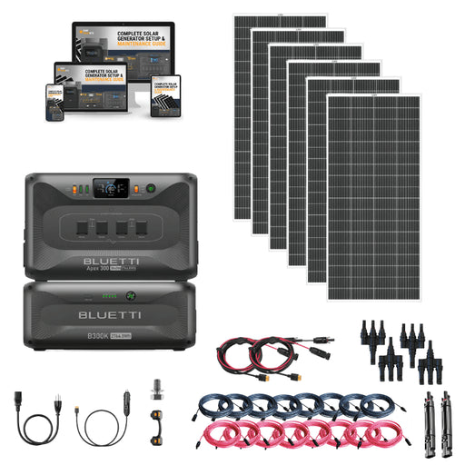 BLUETTI [APEX 300] Modular Power Station | 3,840W / 2,765Wh | 120V/240V Dual Voltage | 5-Year Warranty | Choose Your Bundle - ShopSolar: Complete Solar Kits + Lifetime Customer Support