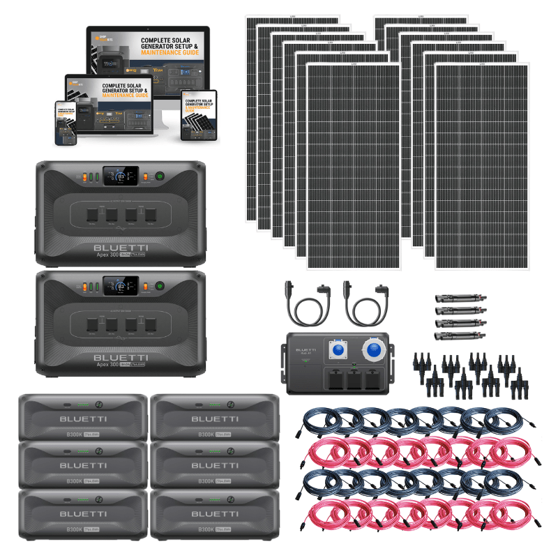 BLUETTI [APEX 300] Modular Power Station | 3,840W / 2,765Wh | 120V/240V Dual Voltage | 5-Year Warranty | Choose Your Bundle - ShopSolar: Complete Solar Kits + Lifetime Customer Support