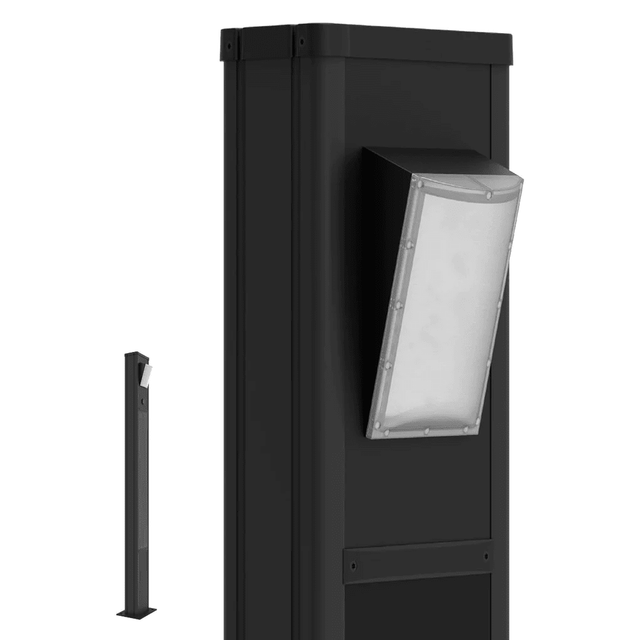 TOTEM Solar Urban Light 20 Watt 3000 Lumens 5000K Black Housing Pathway Lighting Landscape Light Solar Resistant Bollard Light | 5 Years Warranty - ShopSolarKits.com