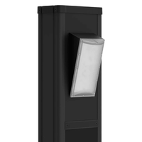 Solar Urban Light 20 Watt 3000 Lumens 5000K Black Housing Pathway Lighting Landscape Light Solar Resistant Bollard Light | 5 Years Warranty - ShopSolar.com