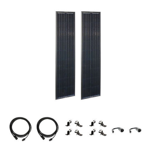 Airstream OBSIDIAN® SERIES 180 Watt Long Solar Panel Expansion Kit - ShopSolar.com