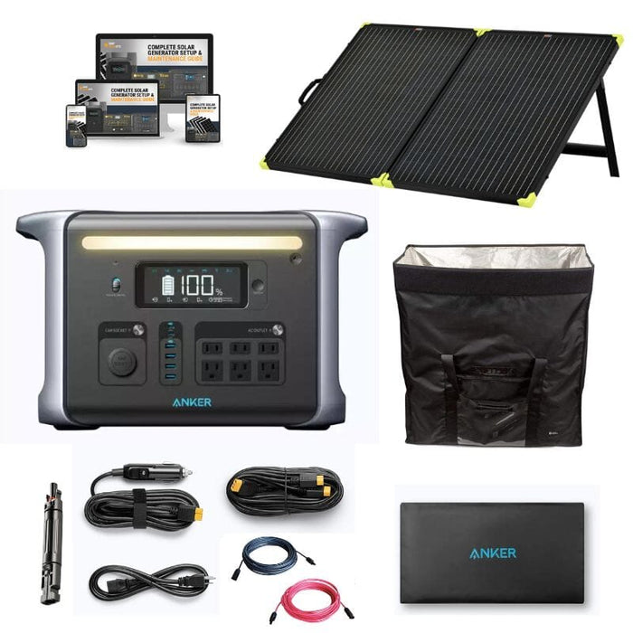 Anker SOLIX F1200 1,229Wh / 1,800W Portable Power Station + Choose Your  Custom Bundle | Complete Solar Kit