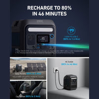 Anker SOLIX C200X 230Wh / 300W Portable Power Station | For Camping, Traveling, and Emergencies - ShopSolar.com