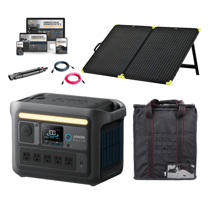 Anker SOLIX C800X 768Wh / 1200W Solar Power Station + Choose Your Custom Bundle | Complete Solar Kit - ShopSolar.com