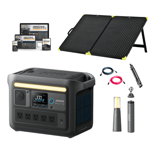 Anker SOLIX C800X 768Wh / 1200W Solar Power Station + Choose Your Custom Bundle | Complete Solar Kit - ShopSolar.com