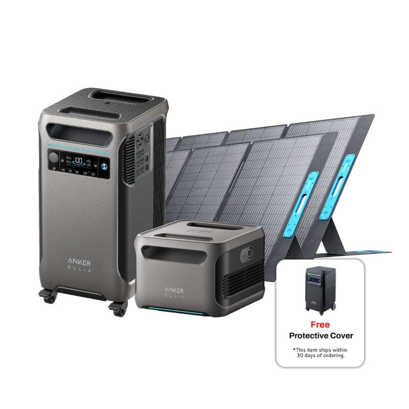 Anker F3800 + Expansion Battery + 2 × Anker SOLIX PS400 Solar Panel