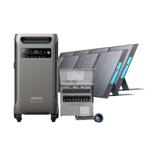 Anker SOLIX F3800 - 3,840Wh / 6,000W Solar Power Station + Anker 400W Solar Panel - Choose Your Custom Bundle | Complete Solar Kit